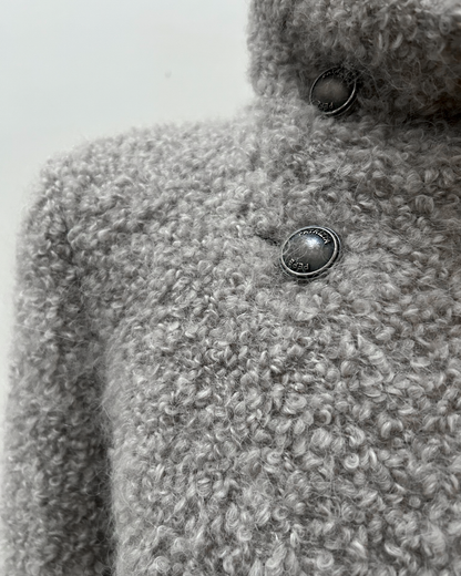 Patrizia Pepe Ruffle Sleeve Wool Jacket