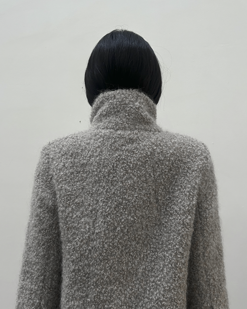 Patrizia Pepe Ruffle Sleeve Wool Jacket