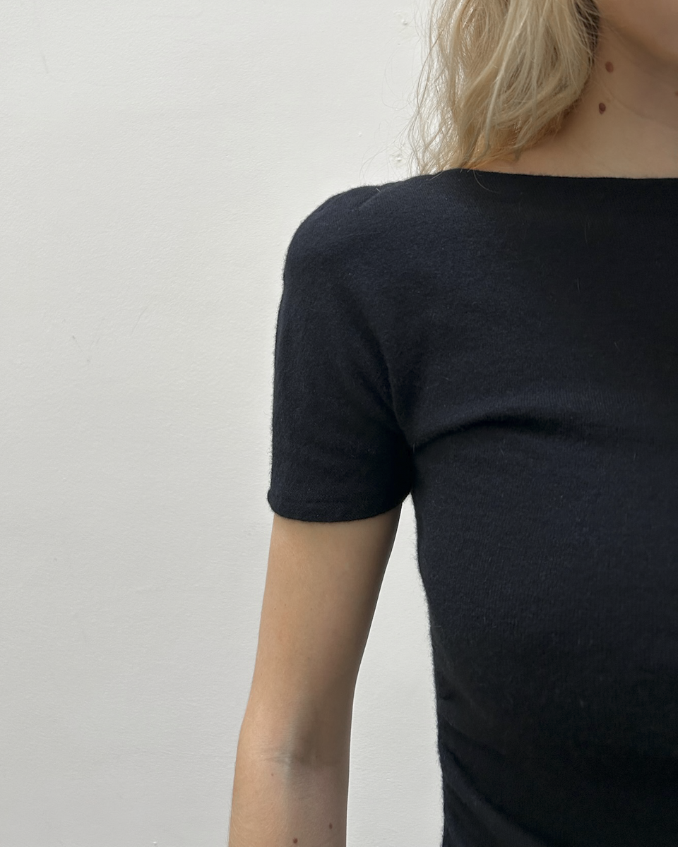 Anna Molinari Shoulder-Padded Knit Top