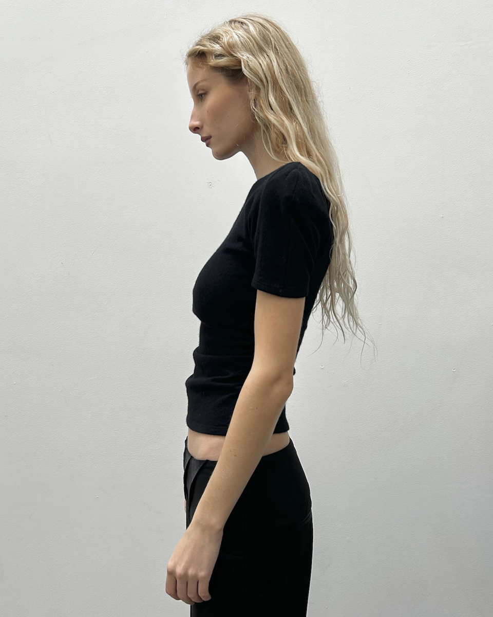 Anna Molinari Shoulder-Padded Knit Top