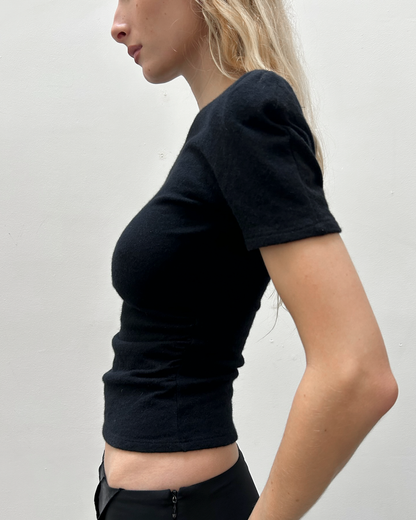 Anna Molinari Shoulder-Padded Knit Top