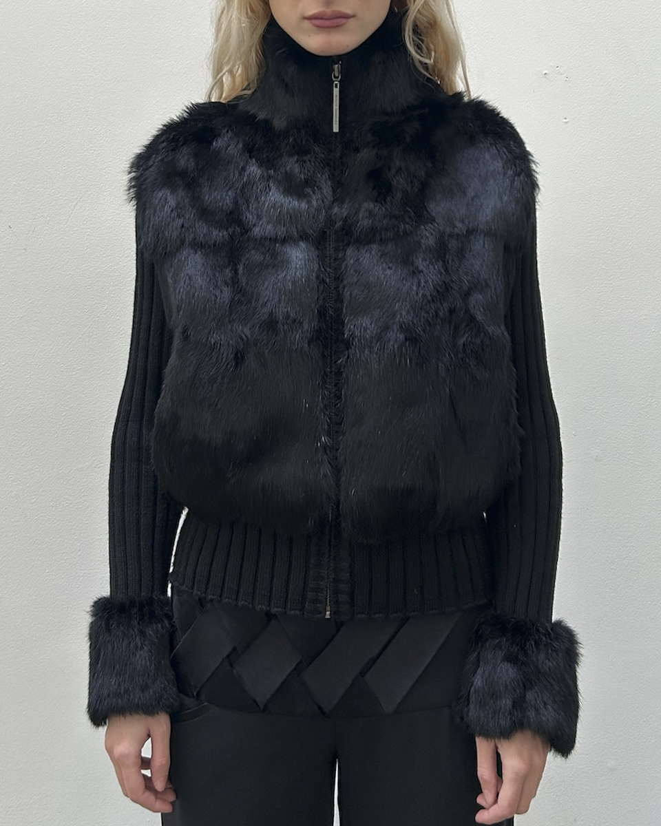 Adolfo Dominguez Rabbit Fur Jacket