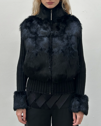 Adolfo Dominguez Rabbit Fur Jacket
