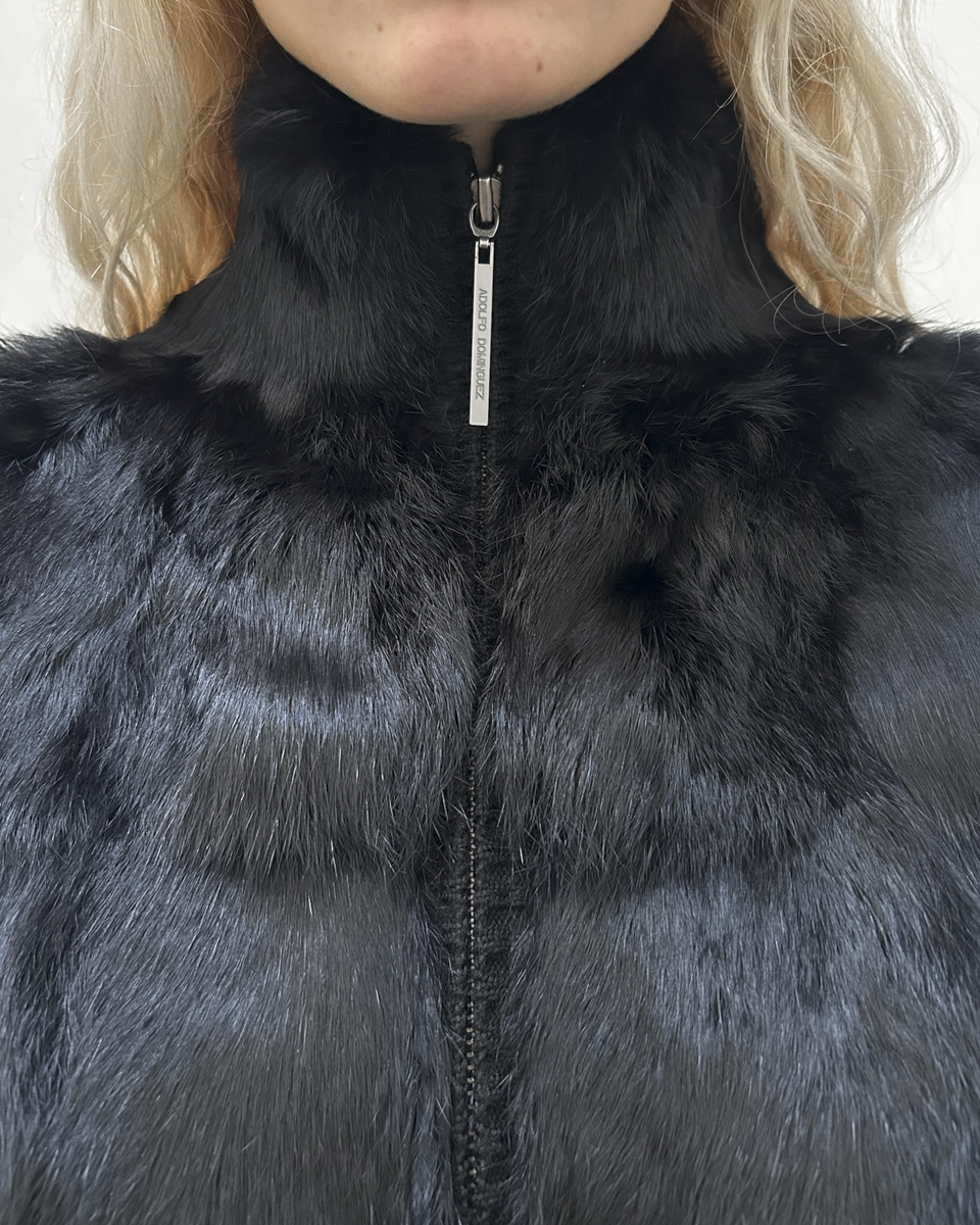 Adolfo Dominguez Rabbit Fur Jacket