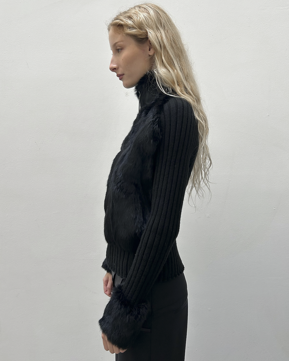 Adolfo Dominguez Rabbit Fur Jacket