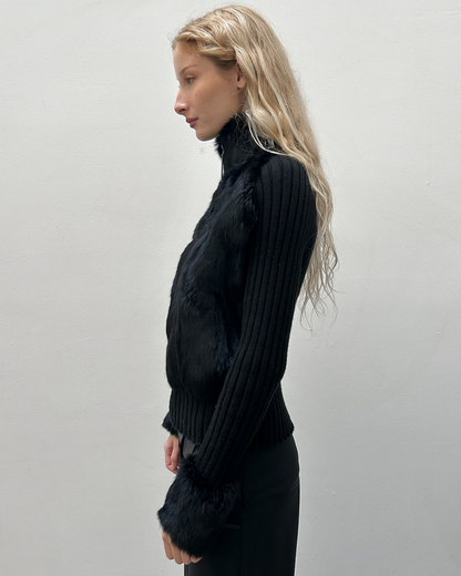 Adolfo Dominguez Rabbit Fur Jacket