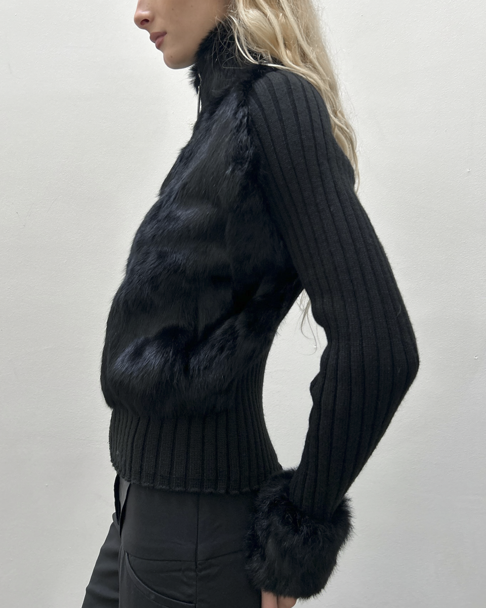 Adolfo Dominguez Rabbit Fur Jacket