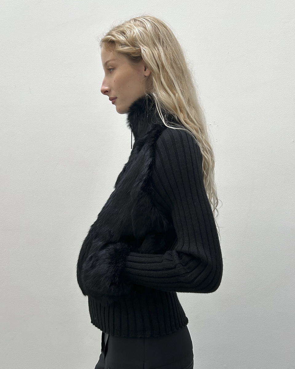 Adolfo Dominguez Rabbit Fur Jacket