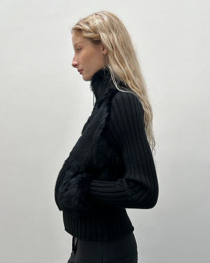 Adolfo Dominguez Rabbit Fur Jacket