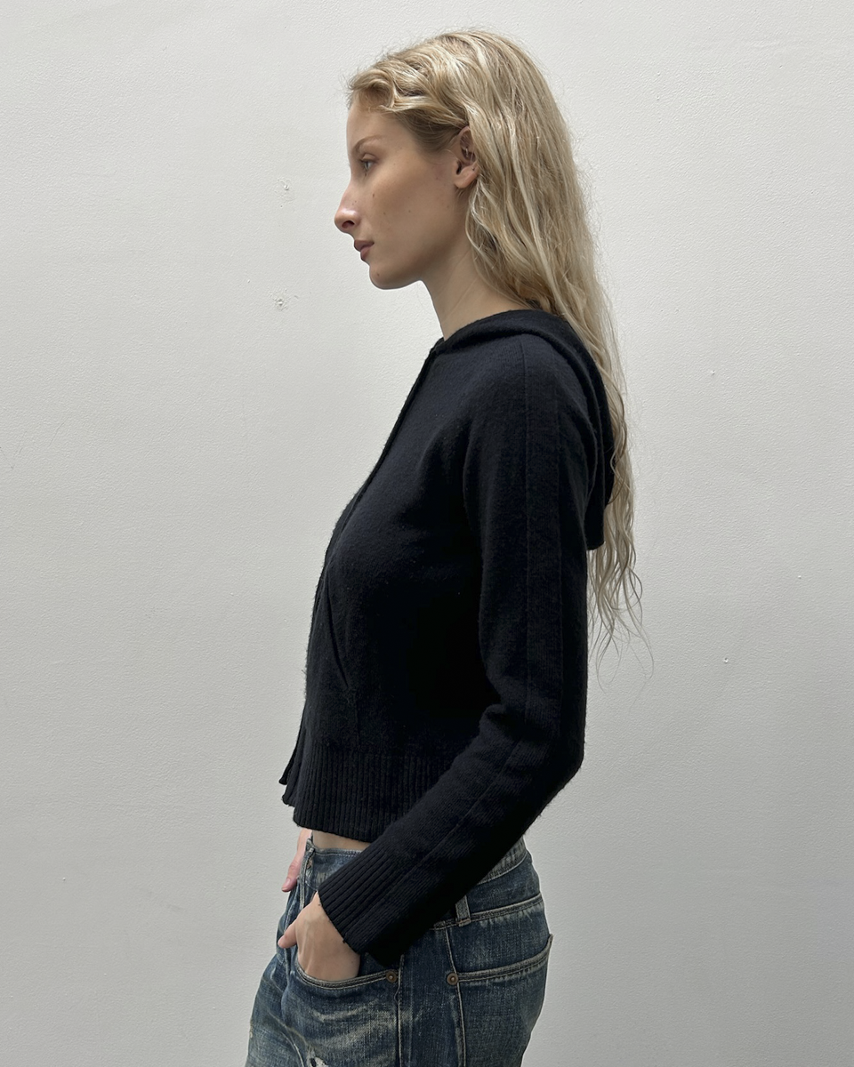 Morgan de Toi Double Zip Hooded Knit