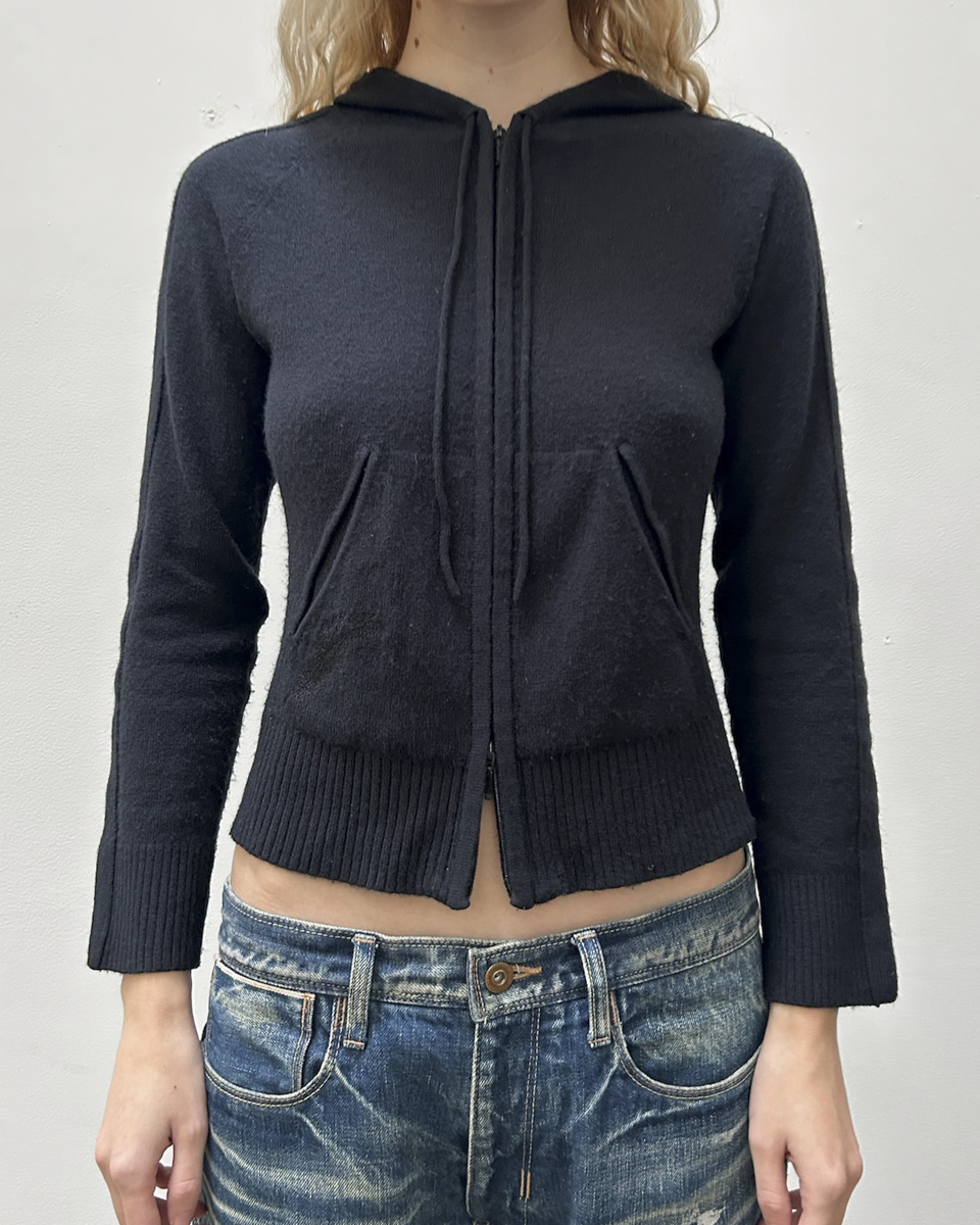 Morgan de Toi Double Zip Hooded Knit