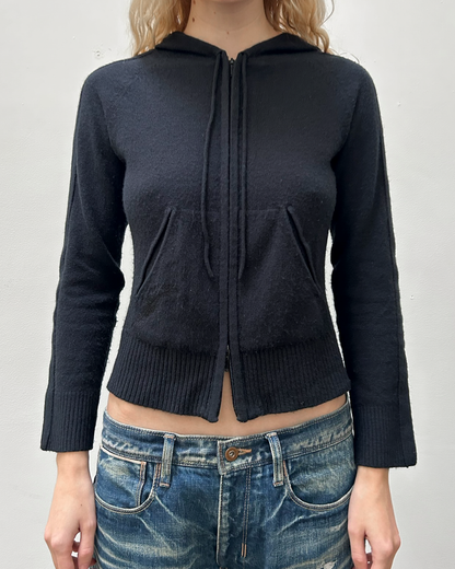 Morgan de Toi Double Zip Hooded Knit
