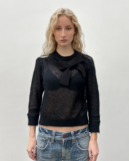Paola Frani Sheer Knit Sweater