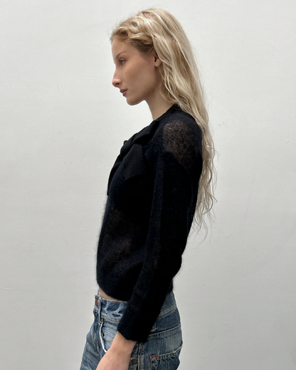 Paola Frani Sheer Knit Sweater