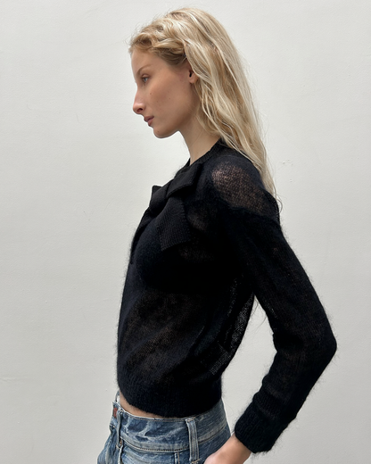 Paola Frani Sheer Knit Sweater