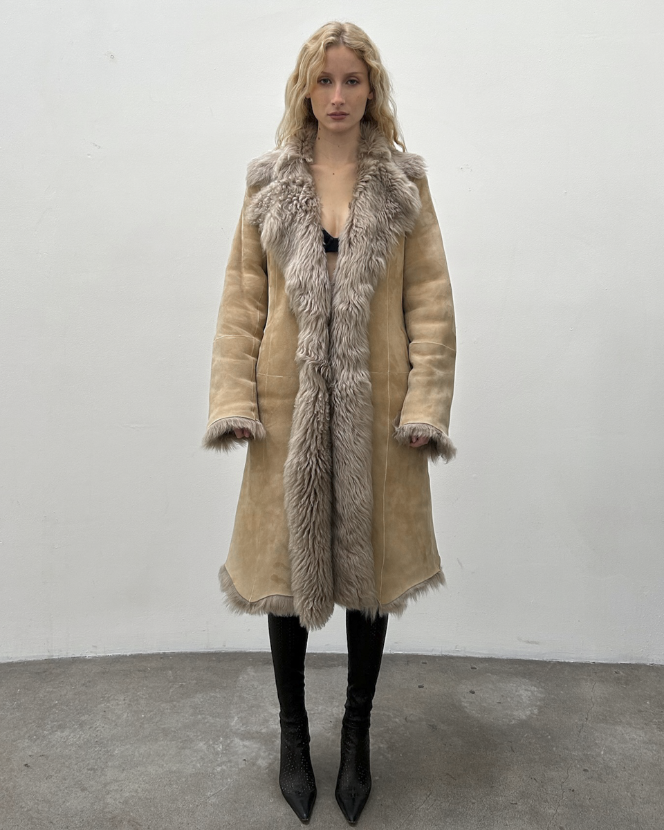 Strenesse Shearling Coat