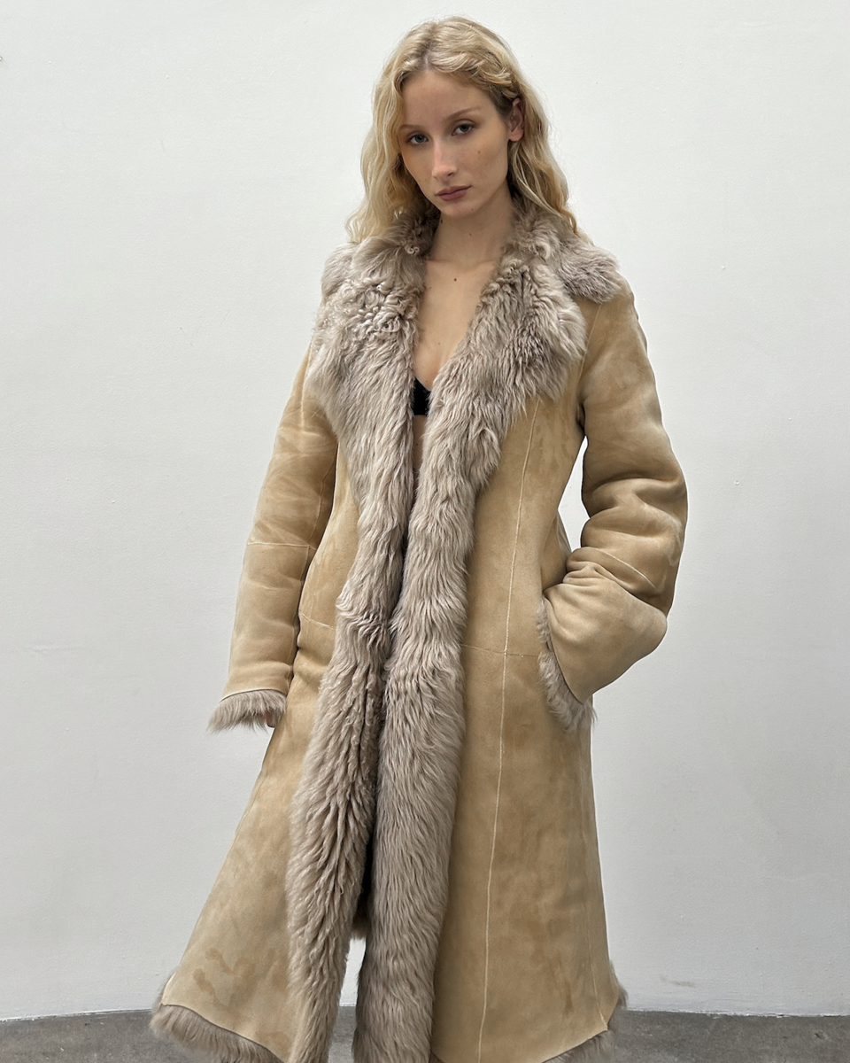 Strenesse Shearling Coat
