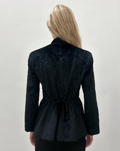 Emporio Armani Faux Shearling Double Zip Jacket