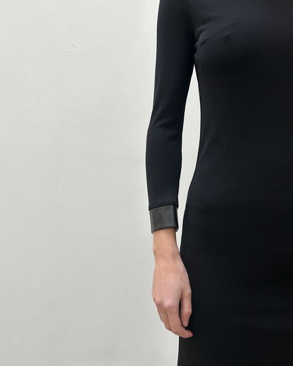 Gucci Leather Trim Dress