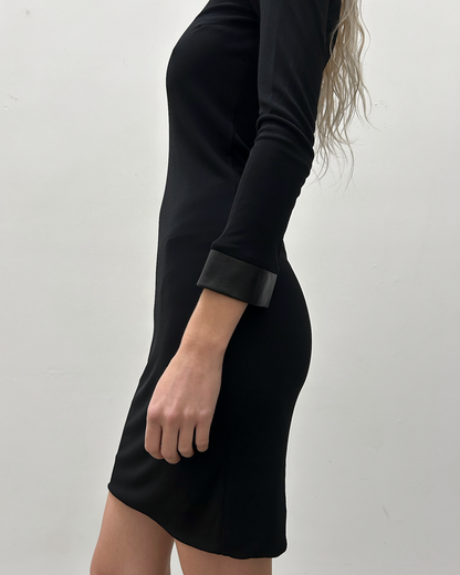 Gucci Leather Trim Dress