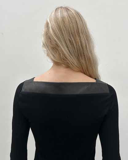Gucci Leather Trim Dress