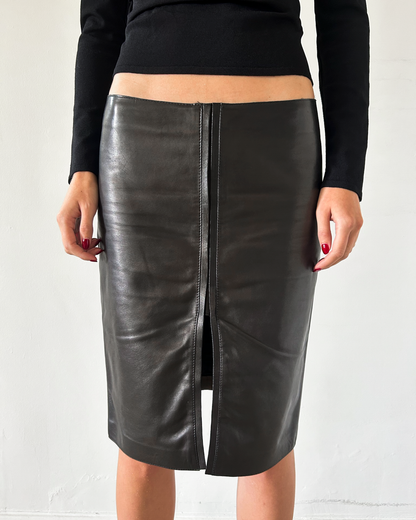 Gucci Leather Skirt