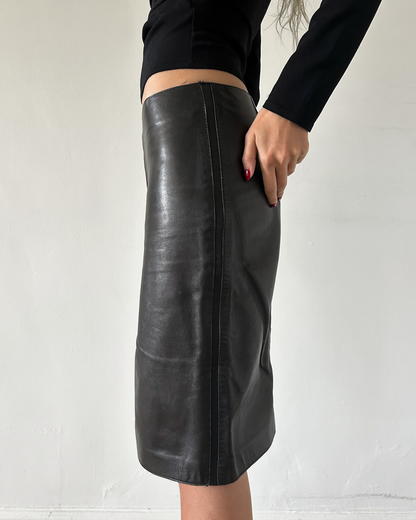 Gucci Leather Skirt