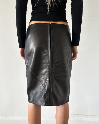 Gucci Leather Skirt