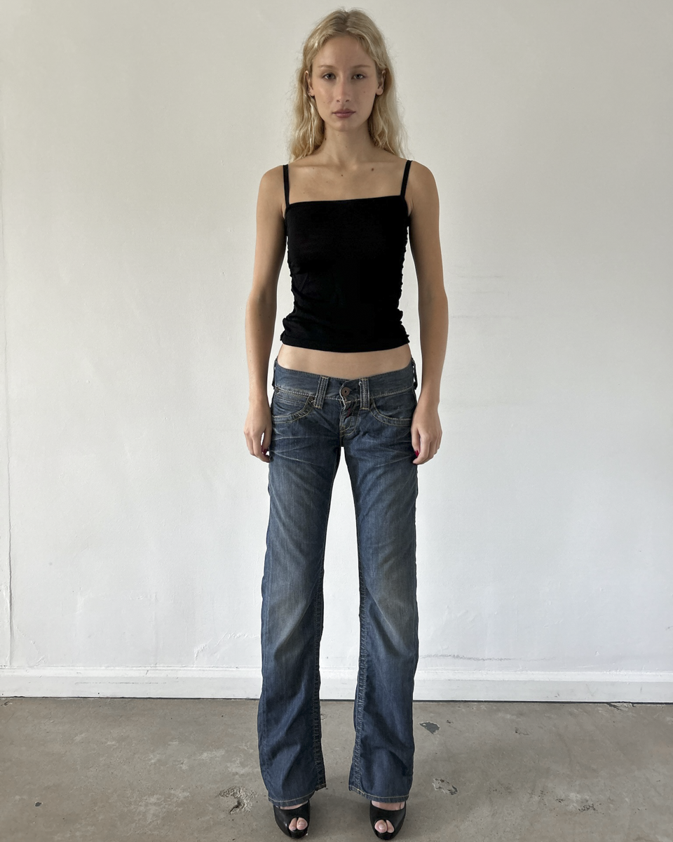Replay Low Rise Straight Leg Denim