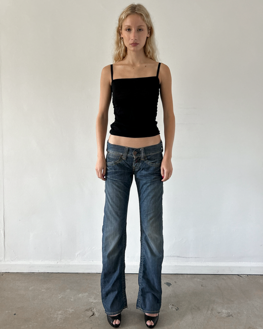 Replay Low Rise Straight Leg Denim