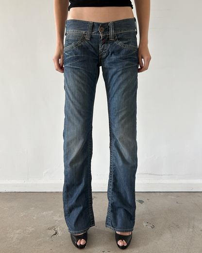 Replay Low Rise Straight Leg Denim