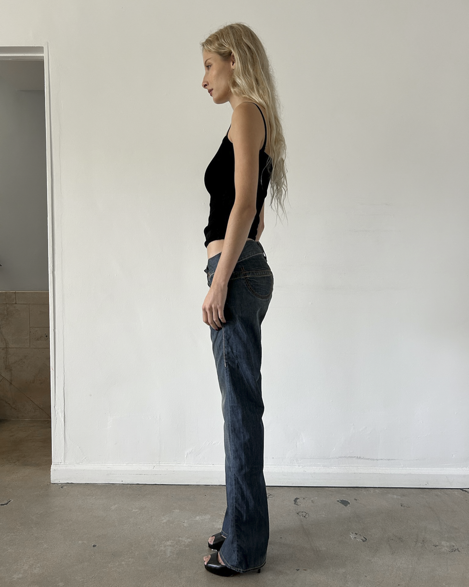 Replay Low Rise Straight Leg Denim