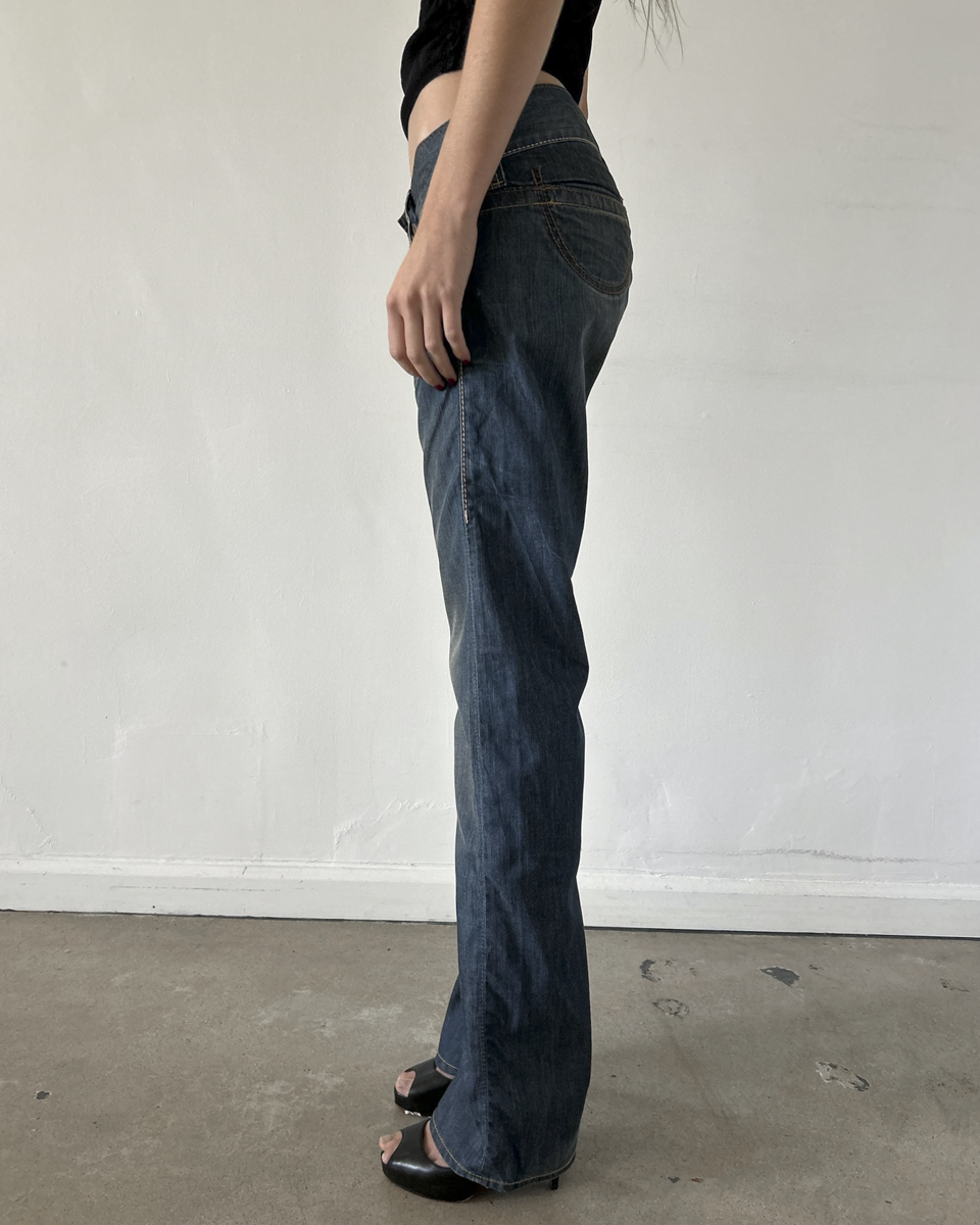 Replay Low Rise Straight Leg Denim