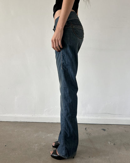 Replay Low Rise Straight Leg Denim