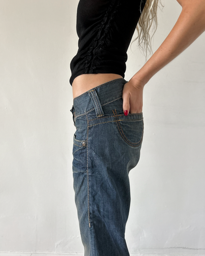 Replay Low Rise Straight Leg Denim