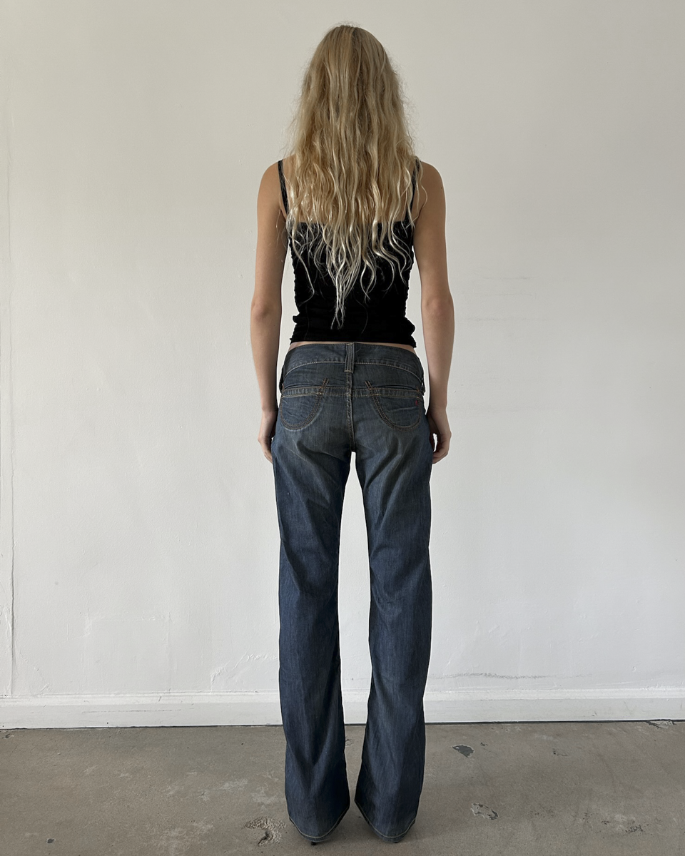 Replay Low Rise Straight Leg Denim