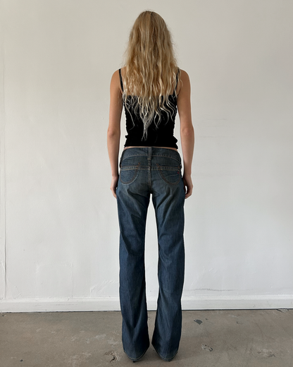 Replay Low Rise Straight Leg Denim