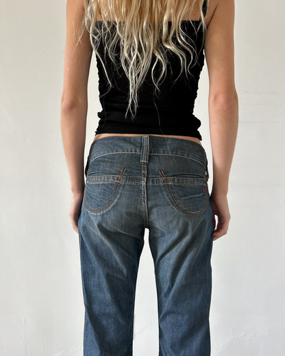 Replay Low Rise Straight Leg Denim