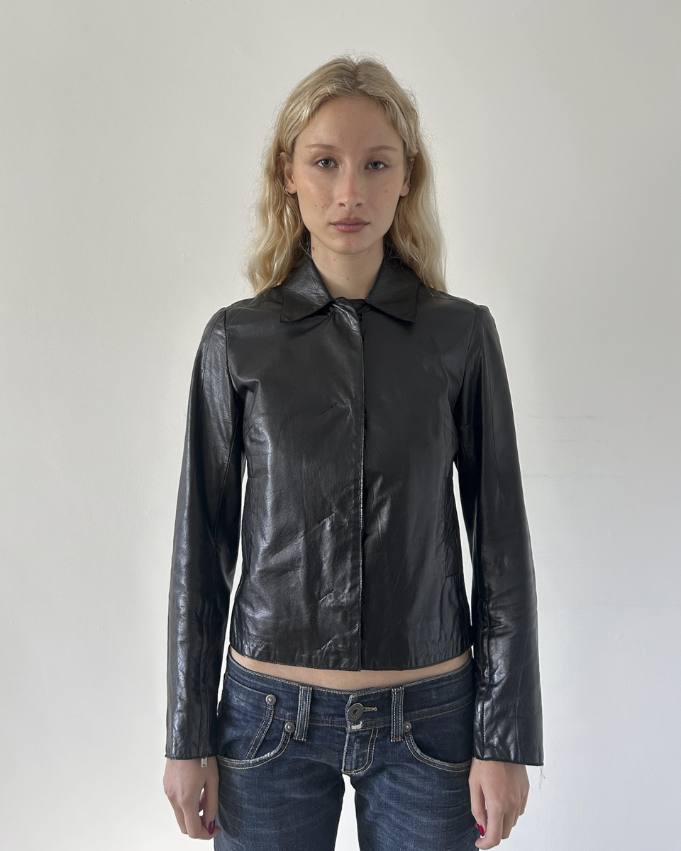 Costume National Leather Jacket