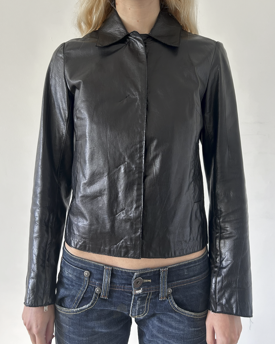 Costume National Leather Jacket