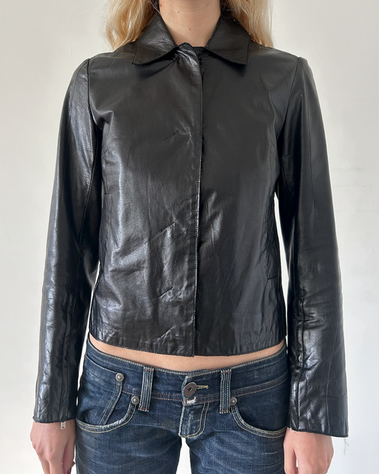 Costume National Leather Jacket