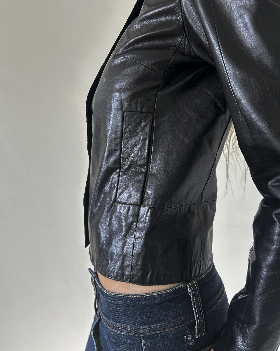 Costume National Leather Jacket