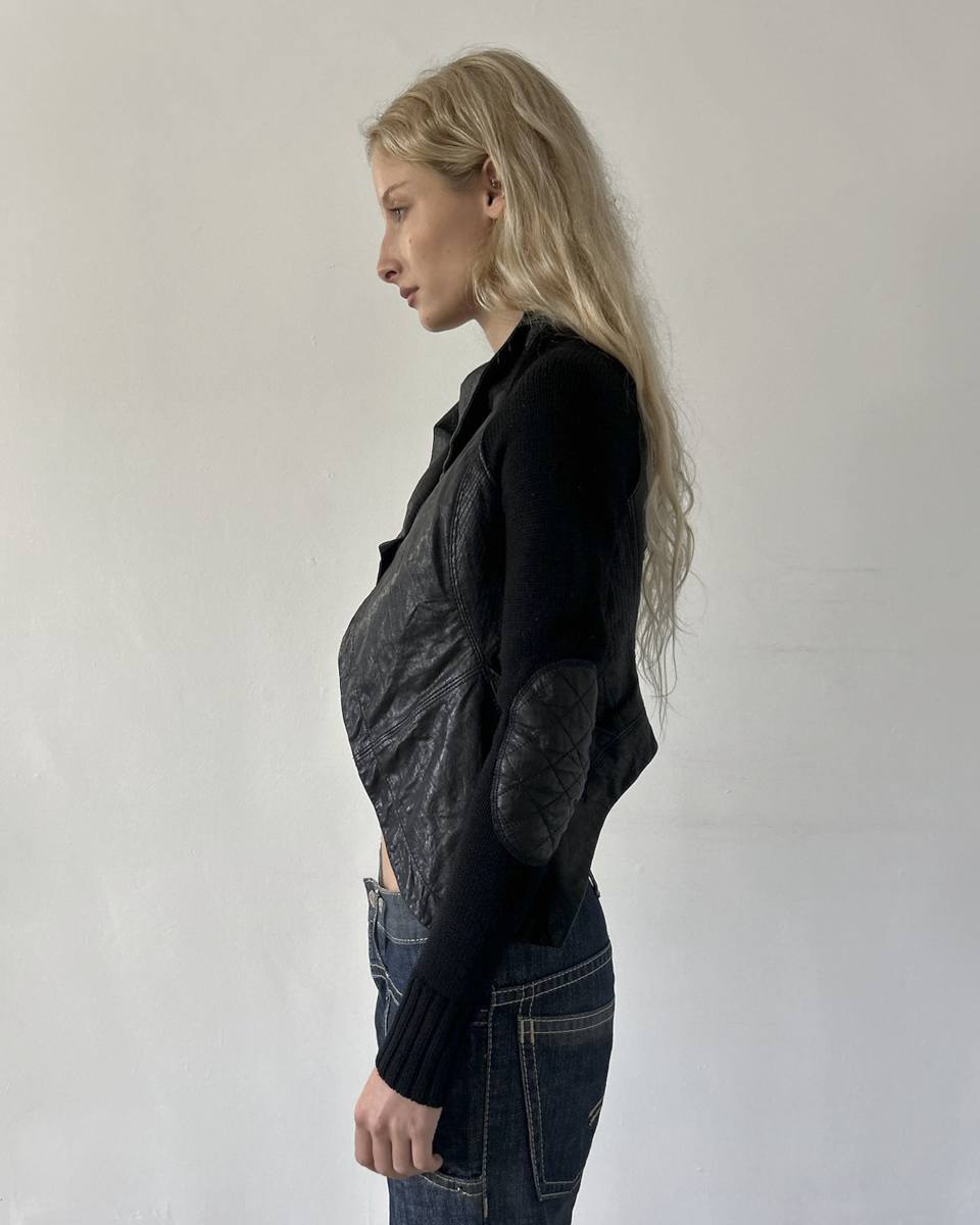 Yigal Azrouel Draped Leather Jacket