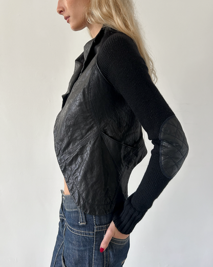 Yigal Azrouel Draped Leather Jacket