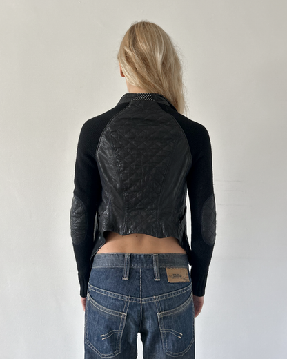 Yigal Azrouel Draped Leather Jacket