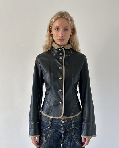 Balmain Paris Napoleon Leather Jacket