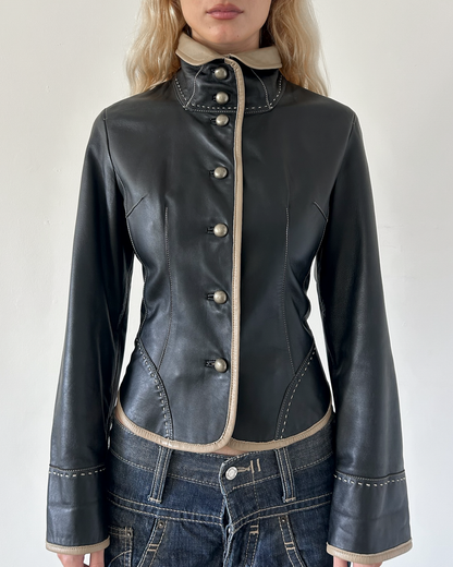 Balmain Paris Napoleon Leather Jacket