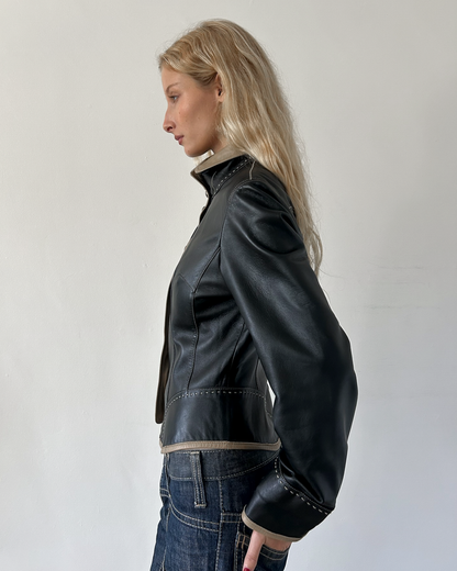 Balmain Paris Napoleon Leather Jacket