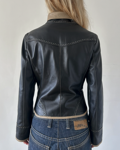 Balmain Paris Napoleon Leather Jacket