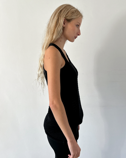 Marithe Francois Girbaud Mesh Knit Top